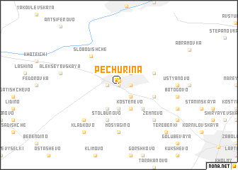 map of Pechurina