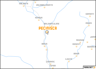 map of Pecinişca