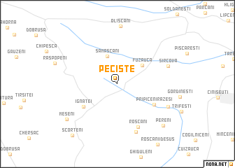 map of Pecişte