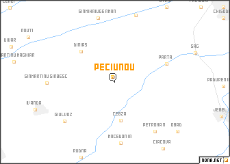 map of Peciu Nou
