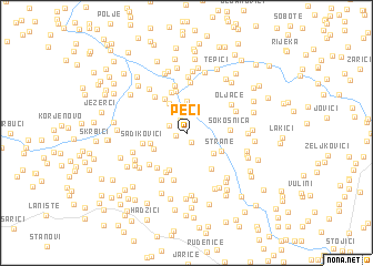 map of Peći