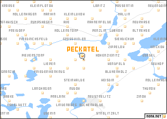 map of Peckatel