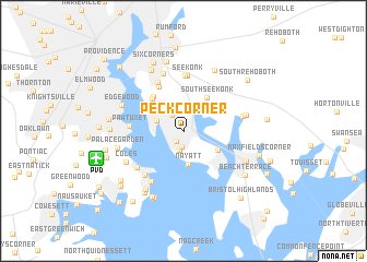 map of Peck Corner