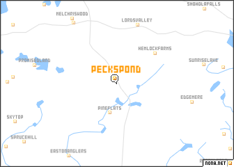 map of Pecks Pond