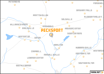 map of Pecksport