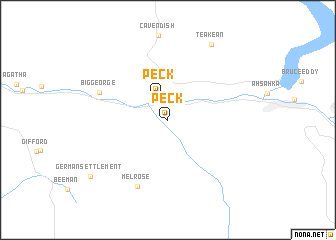map of Peck