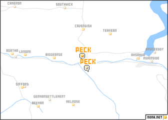 map of Peck