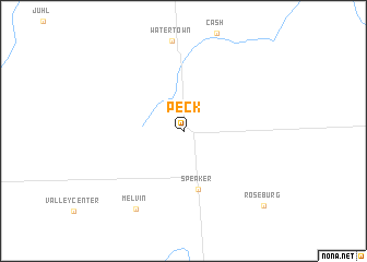 map of Peck