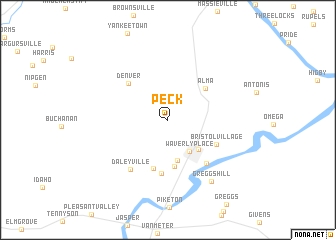 map of Peck