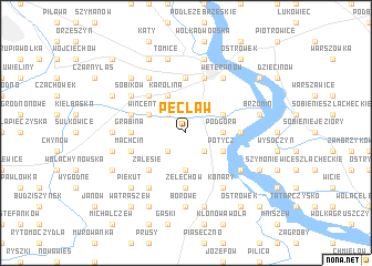 map of Pęcław