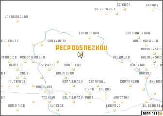 map of Pec pod Sněžkou