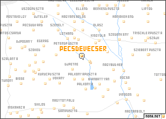 map of Pécsdevecser