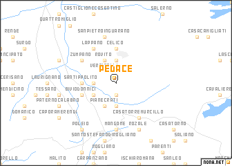 map of Pedace