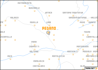 map of Pedano