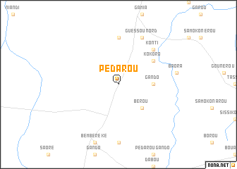 map of Pédarou