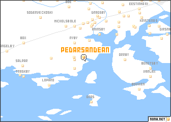 map of Pedarsändean