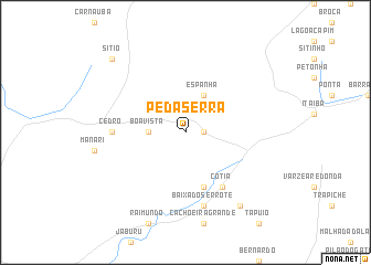 map of Pé da Serra