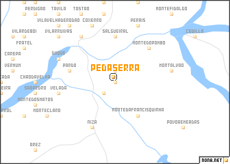 map of Pé da Serra