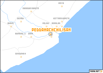 map of Pedda Machchilīsam