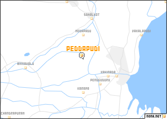 map of Peddapūdi