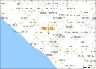 map of Pedebli