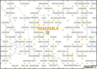 map of Pedergale