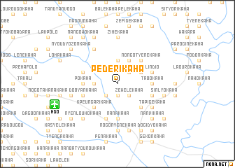 map of Pédérikaha