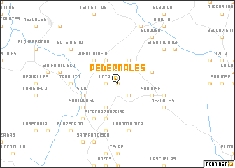 map of Pedernales