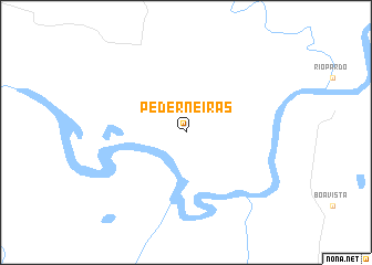 map of Pederneiras