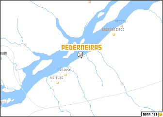 map of Pederneiras