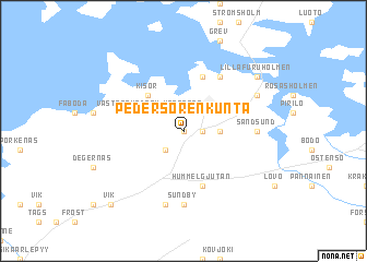 map of Pedersören Kunta
