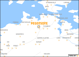 map of Pedersöre
