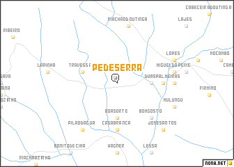 map of Pé de Serra