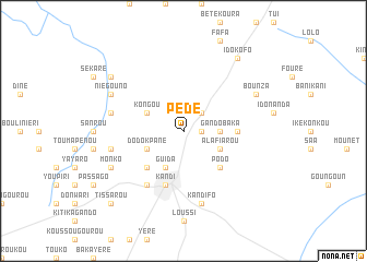 map of Pédé