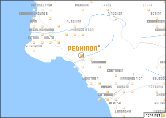 map of Pedhinón