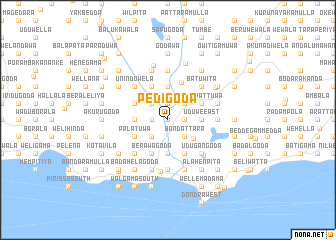 map of Pedigoda