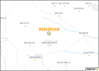 map of Pedinovka