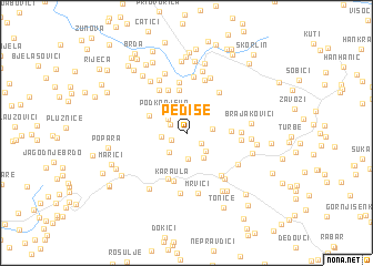 map of Pediše