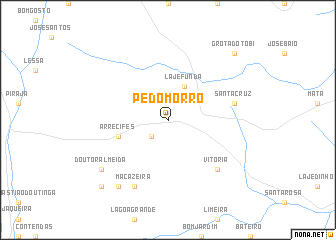 map of Pé do Morro
