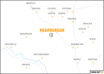 map of Pedra dʼÁgua