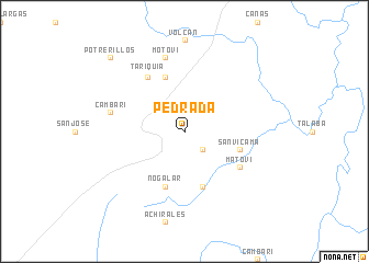 map of Pedrada