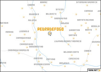 map of Pedra de Fogo