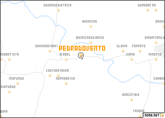 map of Pedra do Vento