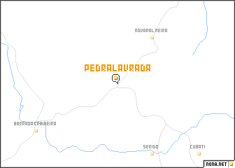 map of Pedra Lavrada