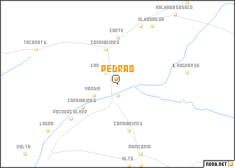 map of Pedrão