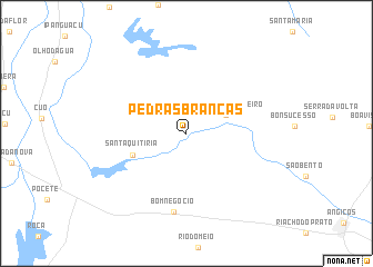 map of Pedras Brancas