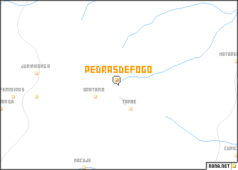 map of Pedras de Fogo