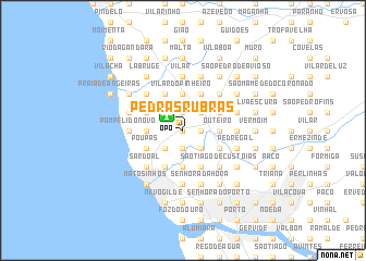 map of Pedras Rubras