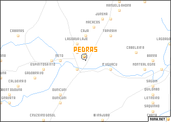 map of Pedras