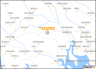 map of Pedras